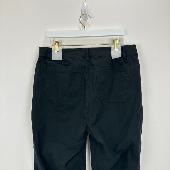 J.Crew Lizzie High Rise Patch Pocket Wide Leg Pant Classic Black US 32 NWT - Picture 13 of 13